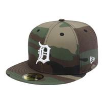 MLB NEW ERA ×59FIFTY Series Detroit Tigers Cotton Baseball Cap Unisex Couple Style Color Jungle Camouflage Asian Version 7 3/4 ruda