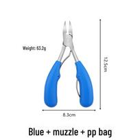 Profesionalios Hawkbill nagų vagelių žnyplės įaugusiems nagams ir odelėms blue