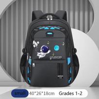 Kids Backpack Children School Bags for Boys Astronaut School Backpack Waterproof Primary Book Bag Mochila Infantil black