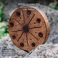 18cm Rain Drum, Ethnic Percussion Instrument, Music Therapy, Portable Sun Stream Sun Stream 18cm black