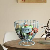 Coffee Pod Holder Capsule Organizer Large Capacity Snack Storage Basket Container for Table mėlyna