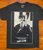 JIE GYVENA  80-ųjų filmas Ateivis Didelio spaudinio Grafinis marškinėlis John Carpenter-NWT Unisex T-shirt } L white