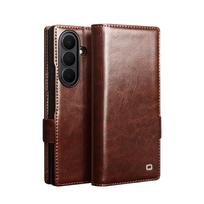 For Samsung Galaxy Z Fold8 Fold 8 Ultra Genuine Leather Flip Case Premium Business Cowhide Wallet Phone Cover for Fold8 Ultra gray