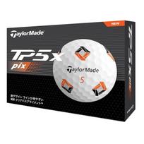 TaylorMade TP5x Pix Series 2024 Golf Balls 1 Dozen (12 count) White gray