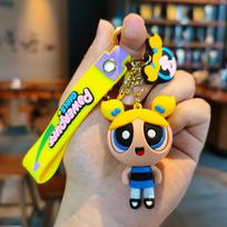 The Powerpuff Season,Suitable for Both Men and Women,Featuring Doll Keychains Backpacks,Car Decorations,and Birthday Gifts Girls yellow