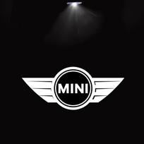 2 vnt. LED pasitikimo žibintai, automobilio durų projektoriai, skirti BMW Mini Cooper One S JCW Countryman R56 R50 R53 F56 F55 R60 R57 priedai gam00 sbfu3