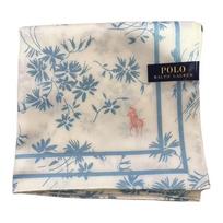 Polo Ralph Lauren Classic Pony Print Logo Cotton Silk Scarf Unisex Couple Style Off-White xfj 098 balta