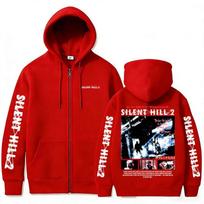 Riboto leidimo žaidimo Silent Hill Užtraukiama gobtuvinė striukė Vyriška Retro vilnos Per dydį Užtraukiama striukė Vyriška Gotikinė Roko Siaubo Užtraukiama gobtuvinė striukė Paltai XL red