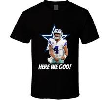 Dak Prescott Here We Goo T Shirt L gray
