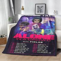 Dainininkas O-Oliver-S Medis Negražus yra Gražus Flanelinis pledas Minkštas išmetamas pledas Menas Namų dekoravimui Miegamojo Lovoje Sofoje Piknikui Gerbėjams Dovana 75cmx90cm gray