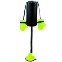 Creative Cat Boxing Toy Standing Cat Speed Bag Toy Interactive Cat Toy  Exercise Training Green Base