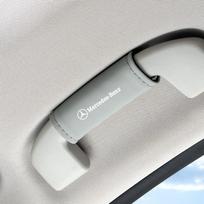 Suede Leather Car Roof Grab Handle Cover Handle Protection Cover For Mercedes Benz C E S Class GLC GLB GLE GLS W212 W213 sticker gray