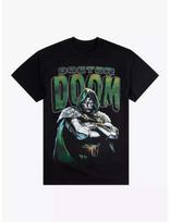 Originalus 2026 m. Naujasis Fantastiškasis Ketvertukas Daktaras. Doom Komikso Spaudinys Didelio Dydžio Vyriški Trumpomis Rankovėmis Laisvi Apvaliu Kaklu Marškinėliai 4XL black