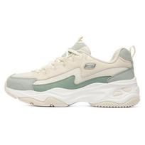 Skechers DLites 4.0 Lightning Panda Shoes Thick Sole Low Top Dad Shoes Women sneaker Natural 149491-NTOL 36 white