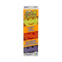 Scrub Daddy 3 pieces Kitchen Kitchenware Bulk Purchase Gentle Hard Frying Pan Dish Cute Stylish Non-scratch Sponge Supplies Deep Cleaning orange