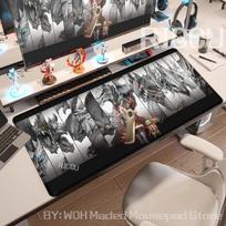 Žaidimas Monster Hunter Wilds Pelės kilimėlis XXL Neslystantis Guminis Kraštas fiksavimas Žaidimų kilimėlis Žaidimų Aksesuarai Kompiuterio Prailgintas Stalo Kilimėlis Kilimas 50cmx100cm(19.6x39.4inch)