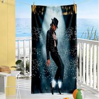 Michael Jackson Beach Towel Super Soft & Absorbent Comfortable Lightweight 70cmx140cm(27x55inch)