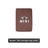 Car Armrest Pad Armrest Box Height Increase Mat For MINI Cooper R56 F56 R50 JCW Cabrio Aceman Countryman Clubman Roadster Coupe brown