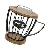 Coffee Pods Basket Practical Coffee Organizer Storage Basket for Kitchen Countertop Large Capacity Coffee Dispenser juoda
