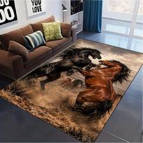 Arklių Kilimas Kilimas Svetainei Miegamajam Namų Sofos Dekoras, Vaikų Žaidimų Neslystanti Grindų Danga 80x120cm( 31x47in)