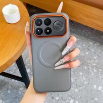 Skirta Xiaomi Poco F9 Ultra Poco F9 Pro 5G dėklas, draugiškas odai, matinės odos, magnetinis, belaidžio įkrovimo, smūgiams atsparus dangtelis, priedai Poco F9 Ultra gray