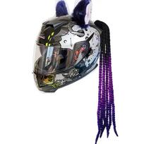 Motociklo šalmas Rankų darbo Purus pintas Dredių dekoras Punk Motokrosas Lenktynės Visiems vairuotojams Vyrams Moterims Laisvas Stilius gray