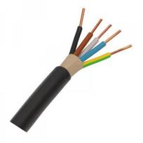 Jėgos kabelis monolitinis juodas CYKY 5X4 mm2 450/750V skirtas kloti žemėje PVC izoliacija (100m) ELPAR