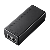PoE adapteris POE200, 1×GbE įėjimas, 1×GbE PoE išėjimas, IEEE 802.3af/at, A režimas, 2 poros, iki 100 m Gigabit ryšys, AC maitinimas, iki 30 W, apsauga nuo viršįtampių ir ESD