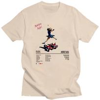 Maneskin Rush T-shirt Trumpomis Rankovėmis Gotikinis Punk Marškinėliai Pavasariui/Vasariui Korėjietiško Stiliaus Harajuku Camiseta Hombre Retro Drabužiai 4XL beige