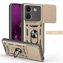 Armor Funda for POCO M7 Pro 5G Case Slide Camera Rotate Ring Stand Shockproof Cover for Xiaomi POCO M7 Pro 5G Capa Funda for POCO M7 Pro 5G auksas