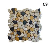 30x30cm Spalvotos Keraminės Žvyro Mozaikinės Plytelės Karšto Šaltinio Baseino Žuvų Baseino Fragmentai Tualeto Neslystanti Plytelė Grindų Sienų Dekoras „Pasidaryk pats“ 30x30cm