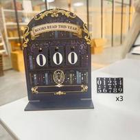 Cat Books Read Tracker Books Read This Year This Year Counter Reading Tracker Signage Book Lovers Design Wooden Material black