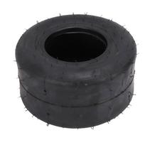 10x4.50 5 Slick Tire Abrasion Proof Rubber Tubeless Go Kart Tire for Racing Cart Drift Trike black