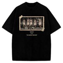 Chicago Bulls Jordan Vintage Photo TShirt The Greatest Team Ever L gray