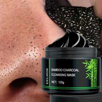 120g Bamboo Charcoal Blackhead Remover Peel-Off Mask - Pore Cleansing Mud Mask, Removes Blackheads A Black / 1PC black