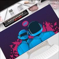 Deskmat Daft Punk Large Mouse Pad Speed Desktop Accessories Xxl Mousepad Gamer 900x400 Gaming Desk Mats Table Cushion Deskpad 800x300x2mm blue