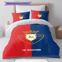 Osasuna Shield Bedding Quilt Set Quilt Cover Pillowcase Home Decoration Birthday Gift (1 * duvet cover + 2 * pillowcase, without core) 135x200cm