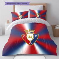 Osasuna Shield Bedding Quilt Set Quilt Cover Pillowcase Home Decoration Birthday Gift (1 * duvet cover + 2 * pillowcase, without core) 135x200cm