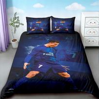 Cristiano Ronaldo Antklodės užvalkalas Futbolas CR7 Patalynės komplektas Patogiam ir kvėpuojančiam Miegamajam Ventiliatoriaus dovanos Karalienės Karaliaus 140*200cm/55x79in Single/Twin 3pcs