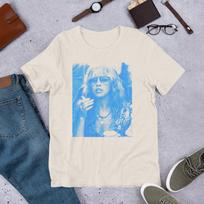 Stevie Nicks in Sunglasses Portrait Graphic Tee Shirt Unisex t-shirt Unisex T-Shirt L gray
