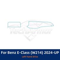 TPU vidinė apsauginė plėvelė Mercedes-Benz E-klasės W214 2024-2025 m. Anti-Scratch Skaidrus lipdukas LHD Screen juoda