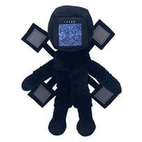 28Cm Skibidi Toilet Plush Toys Cartoon Game Characters Dolls Stuffed Soft Toy Cartoon Doll Christmas Birthday Gift For Kid black