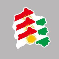 Kurdistano Kurdų Žemėlapis Kūrybiški Lipdukai Automobilio Langas Šonas Motociklo Vėliava Žemėlapis Viniliniai Lipdukai Automobilio Kėbulo Dekoravimo Lipdukai Priedai 17x13cm red