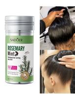 1pc Rosemary Mint Hair Wax Stick, Non-Greasy, Suitable For Frizz Control And Styling Curly Hair Edge Avocado Wax Stick gray