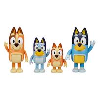 Bluey 2.5-3 inch Poseable Figure 4-Pack with Bluey Bingo beige