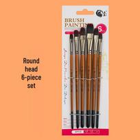 Children's Beginner Art Nylon Brush Pen Set white