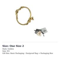Vivienne Westwood Snake-motif Bracelet 6103008Q-02R002-IM One Size 2 auksinė