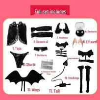 Kitagawa Marin Sėkmė Mažasis Velniukas Cosplay Rinkinys M black