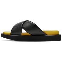 Onitsuka Tiger Slide Slippers Unisex Black Yellow 1183C225-002 39 black