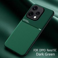 For OPPO Reno 15 F 15F C Case Leather Skin TPU Soft Line Pattern Wireless Charging Mobile Phone Cover OPPO Reno15 F 5G black